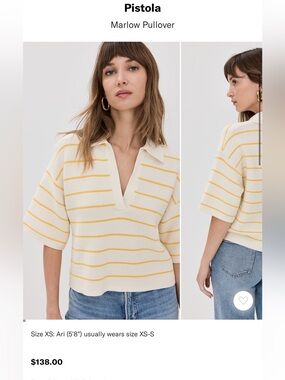 Pistola Marlow Pullover Collared Top